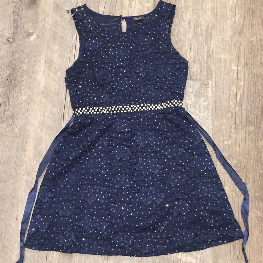 Shimmery blue dress
